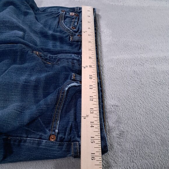 BIG STAR Sweet Low Boot Cut Jean Womens 32x33, Tag 29L Stretch Blue Distressed - Picture 8 of 15